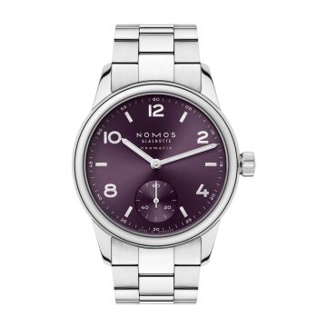 Nomos Glashütte Club Sport Neomatik 34 Purple / Open Case Back