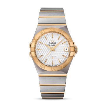 Omega Constellation Co-Axial 35 Stainless Steel / Yellow Gold / Lozenge Silver