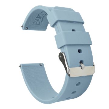 Silicone Soft Blue Watch Band - 22mm