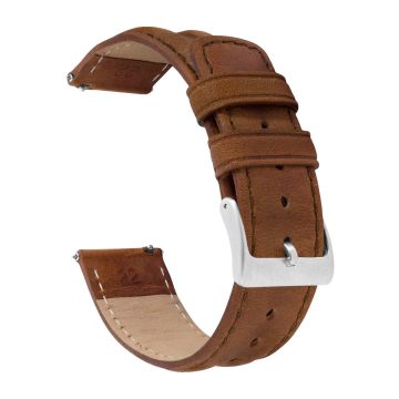 Classic Horween Leather Caramel Brown Watch Band - 22mm