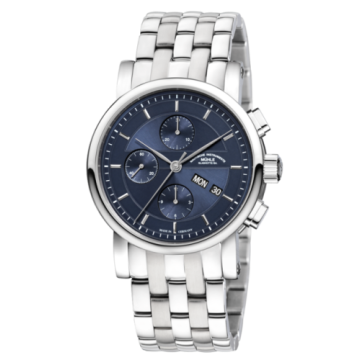 Mühle Glashütte Teutonia II Chronograph Blue / Bracelet