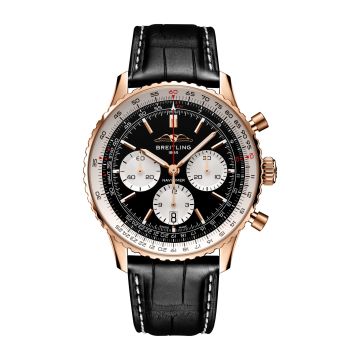Breitling Navitimer B01 Chronograph 43 Red Gold / Black / Alligator - Folding