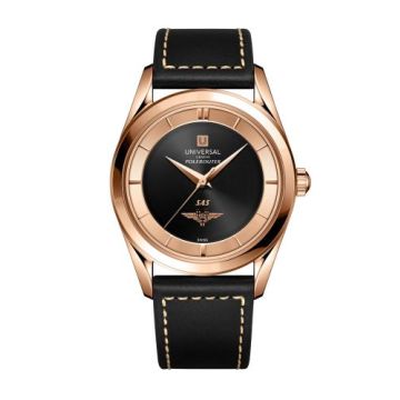 Universal Genève Polerouter SAS Tribute Red Gold / Black