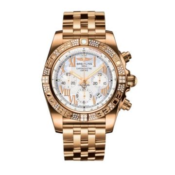Breitling Chronomat 44 Rose Gold / Diamond / Pearl Roman / Bracelet
