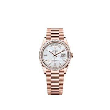 Rolex Day-Date 36 Everose Gold - Baguette / MOP - Baguette / President