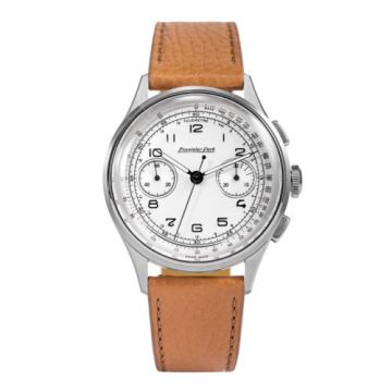 Excelsior Park Chronograph Stainless Steel / White / Brown Matte