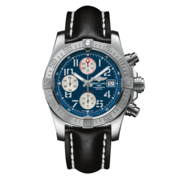 Breitling Avenger II Stainless Steel / Mariner Blue / Calf / Folding
