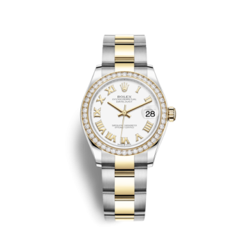Rolex Datejust 31 Stainless Steel / Yellow Gold / Diamond / White - Roman / Oyster