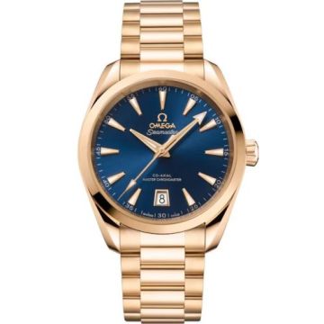 Omega Seamaster Aqua Terra 150M Shades Master Chronometer 38 Moonshine Gold / Blue / Bracelet