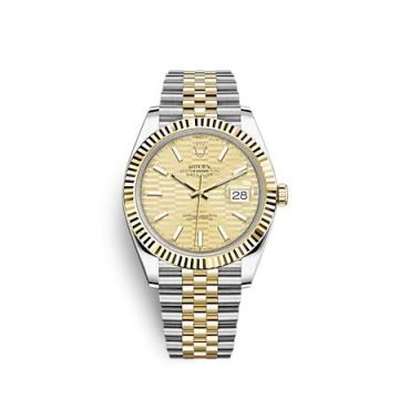 Rolex Datejust 41 Rolesor Yellow - Fluted / Jubilee / Champagne - Fluted