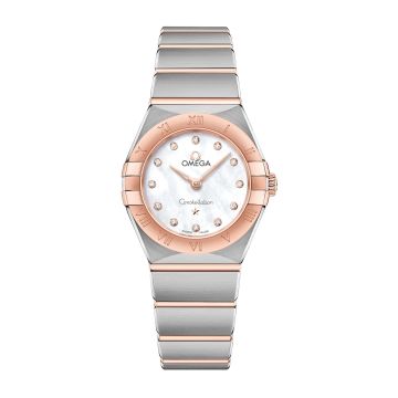 Omega Constellation Manhattan 25 Quartz Stainless Steel / Sedna Gold / MOP