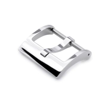 18mm, 20mm or 22mm #67 Sporty Tang Buckle for Leather Watch Strap, Polished - 6.5mm