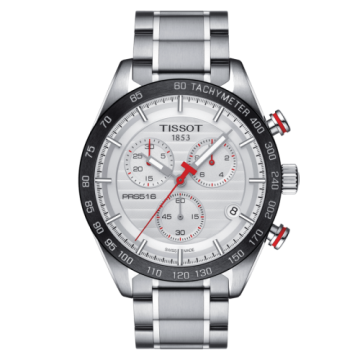Tissot PRS 516 Chronograph Quartz Stainless Stainless Steel / Silver / Bracelet