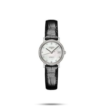 Longines Elegant Collection 25.5 Automatic Stainless Steel / Diamond / MOP / Strap