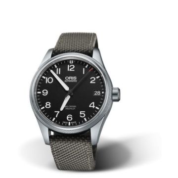 Oris Big Crown ProPilot Date Black / Grey Textile
