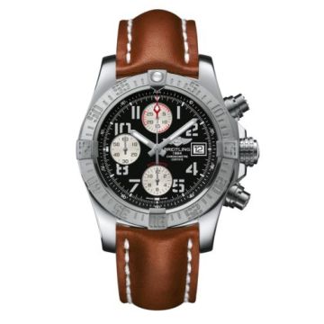 Breitling Avenger II Stainless Steel / Volcano Black / Calf
