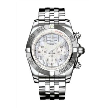 Breitling Chronomat 44 Stainless Steel / MOP - Roman / Bracelet