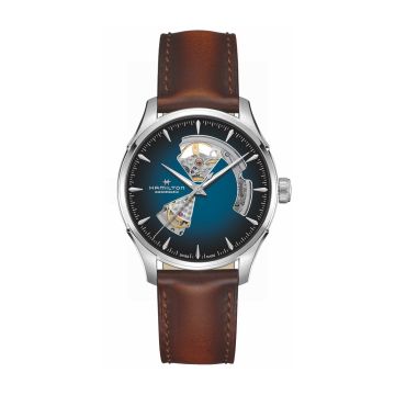 Hamilton Jazzmaster Open Heart 40 Stainless Steel / Blue Gradient