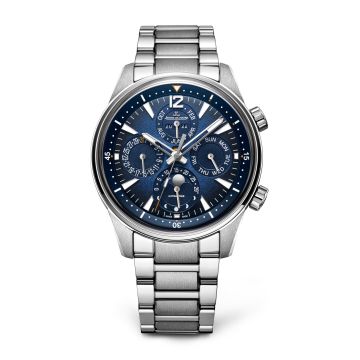 Jaeger-LeCoultre Polaris Perpetual Calendar Stainless Steel / Blue / Bracelet