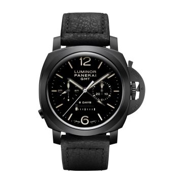 Panerai Luminor 1950 44 Chrono Monopulsante 8 Days GMT Ceramic / Black