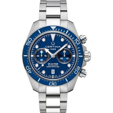 Certina DS Action Diver Chrono Stainless Steel / Blue / Bracelet