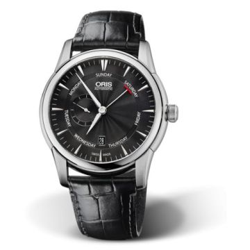 Oris Artelier Small Second Pointer Day 44 Stainless Steel / Black