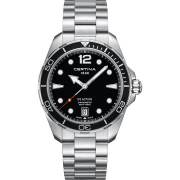 Certina DS Action 43 Quartz Stainless Steel / Black