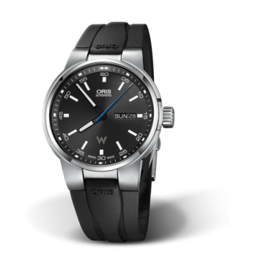 Oris Williams Day Date 42 Stainless Steel / Black / Rubber