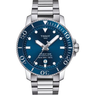 Tissot Seastar 1000 Powermatic 80 43 Stainless Steel / Blue