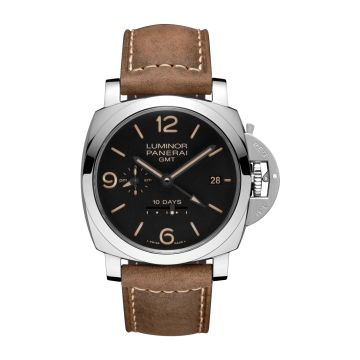 Panerai Luminor 1950 44 10 Days GMT Automatic Stainless Steel / Black