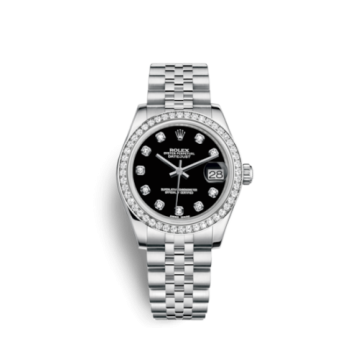 Rolex Datejust 31 Stainless Steel Diamond / Jubilee / Black - Diamond