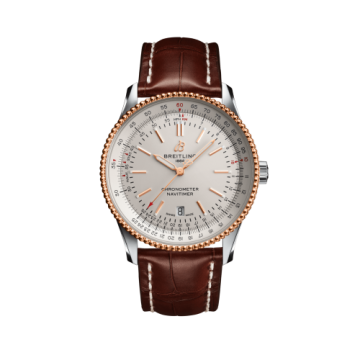 Breitling Navitimer Automatic 41 Automatic Stainless Steel / Rose Gold / Silver / Croco / Folding
