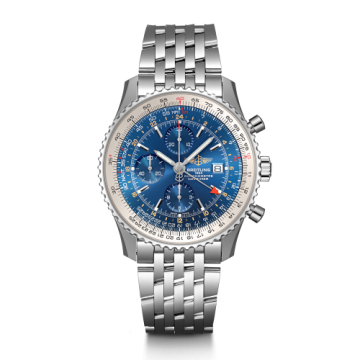Breitling Navitimer World Stainless Steel / Blue / Bracelet