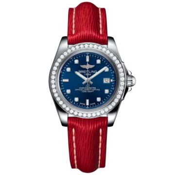 Breitling Galactic 32 Sleek Edition Stainless Steel / Diamond / Horizon Blue Diamond / Sahara