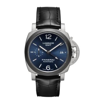 Panerai Luminor 1950 42 GMT Titanium / Carbotech / Blue
