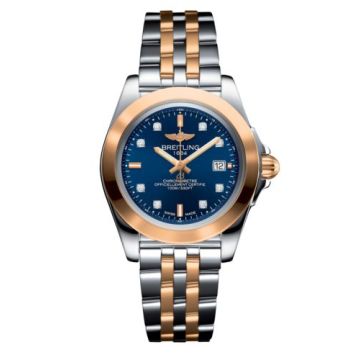 Breitling Galactic 32 Sleek Edition Stainless Steel / Rose Gold / Horizon Blue Diamond / Bracelet