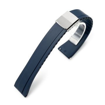 Quick Release FKM27 Navy Blue FKM Rubber watch strap - 22mm