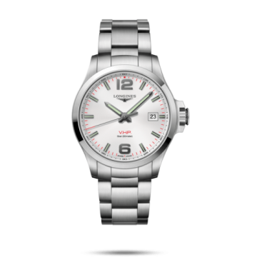 Longines Conquest V.H.P. 43 Stainless Steel / Silver / Bracelet