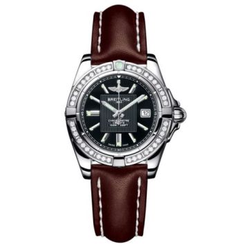 Breitling Galactic 32 Stainless Steel / Diamond / Trophy Black / Calf