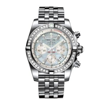Breitling Chronomat 44 Stainless Steel / Diamond / Gray Pearl / Bracelet