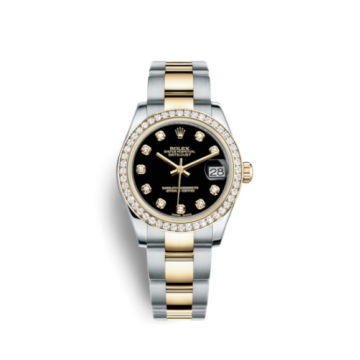 Rolex Datejust 31 Rolesor Yellow Diamond / Oyster / Black Diamond