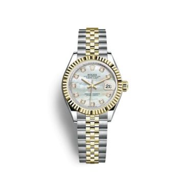 Rolex Lady-Datejust 28 Rolesor Yellow Fluted / Jubilee / MOP