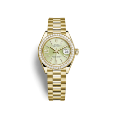 Rolex Lady-Datejust 28 Yellow Gold Diamond / President / Linden Diamonds