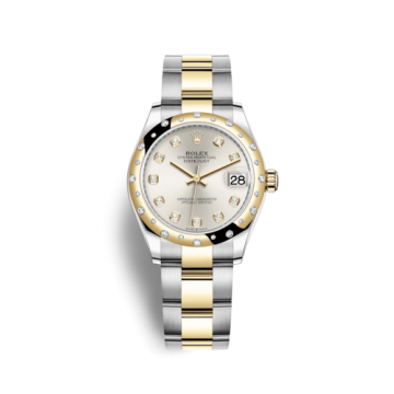 Rolex Datejust 31 Stainless Steel / Yellow Gold / Domed - Diamond / Silver - Diamond / Oyster