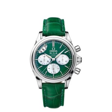 Omega De Ville Co-Axial 35 Chronograph Stainless Steel / Green