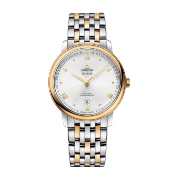 Omega De Ville Prestige Co-Axial 39.5 Stainless Steel / Yellow Gold / Silver Sunburst / Bracelet