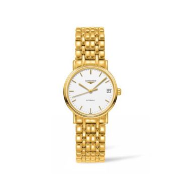 Longines Presence Automatic 30 PVD Gold / White / Bracelet
