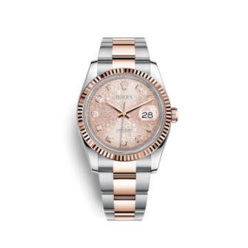 Rolex Datejust 36 Rolesor Everose Fluted / Oyster / Pink Computer