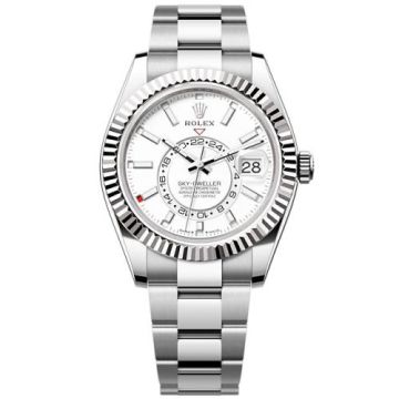 Rolex Sky-Dweller Stainless Steel - White Gold / White / Oyster