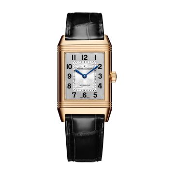 Jaeger-LeCoultre Reverso Classic Medium Duetto Pink Gold / Silver / Alligator